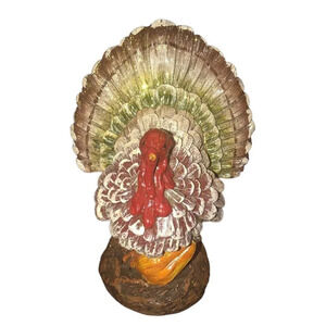 Unbranded TURKEY 7" Resin Thanksgiving Fall Holiday Decoration Home Decor Glitte
